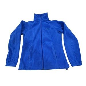 Columbia Jacket Women’s Size Medium Blue Full Zip Fleece Pockets Outdoor